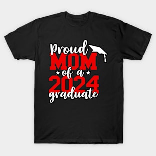 Proud Aunt Of A 2024 Graduate For Family Graduation T-Shirt